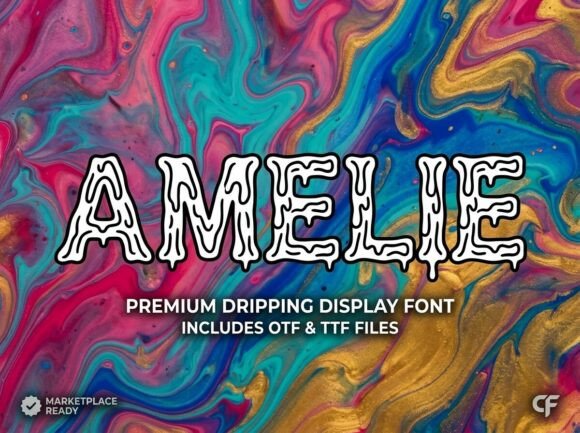 Amelie: The Premium Dripping Font for Bold Visual Impact