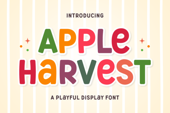 Apple Harvest: A Font That Radiates Joy and Creativity