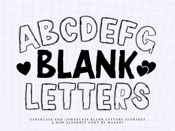 Blank Letters Font: Your Key to Playful & Polished Design