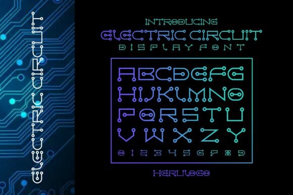 Circuit Electric: A Modern Font for High-Tech Design
