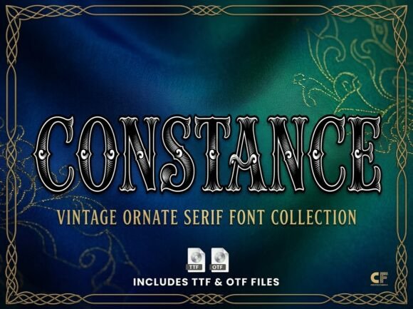 Constance: The Decorative Display Font for Bold Headlines