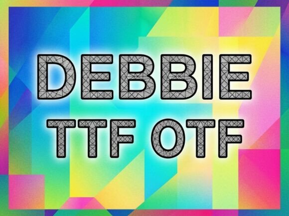 Debbie: A Bold Display Font with High-Tech Mosaic Soul