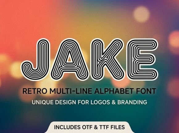 Discover Jake: A Bold Display Font for Impactful Design