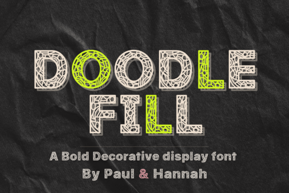 Doodle Fill: A Playful Patterned Display Font