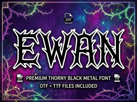 Ewan: A Striking Display Typeface for Bold Creations