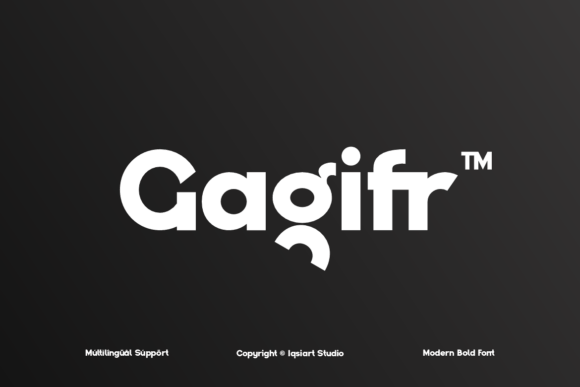 Gagifr: A Modern Bold Display Typeface for Visual Impact
