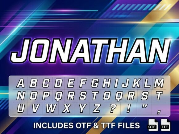 Ignite Your Designs with Jonathan: A High-Octane Typeface