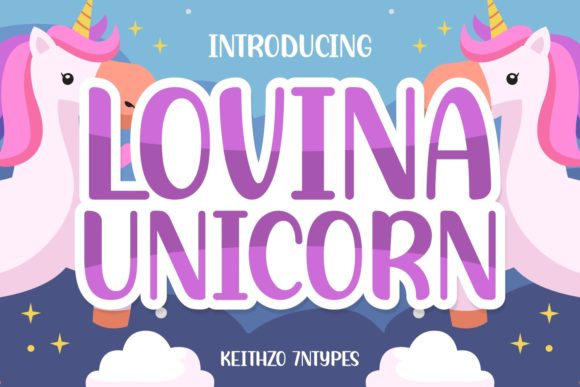 Lovina Unicorn: A Modern Display Font for Bold Branding