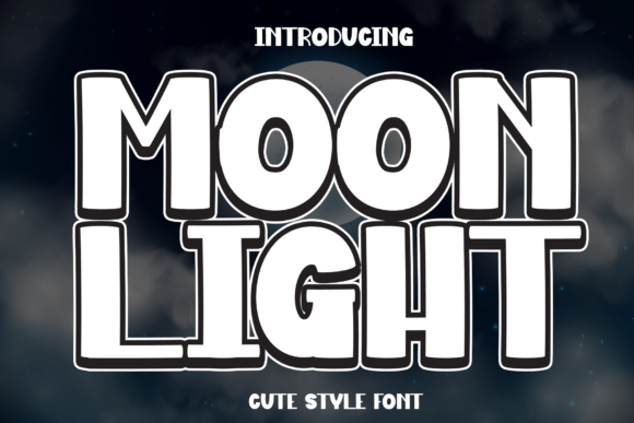 Moon Light: A Cosmic Display Font for Playful Designs
