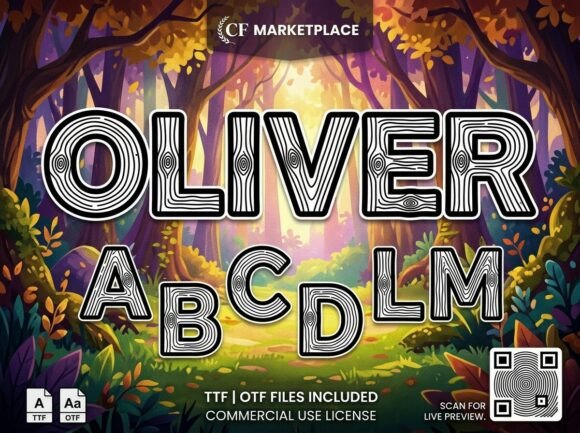 Oliver: A Stunning Decorative Display Typeface