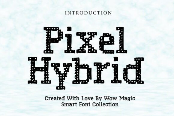 Pixel Hybrid: Vintage Serif Meets Digital Charm