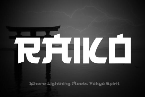 Raiko: A Powerful Japanese-Inspired Display Font