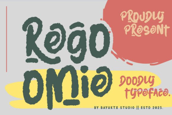 Regoomie: A Playful Hand-Drawn Display Typeface