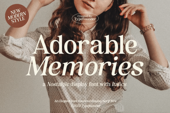 Step Back in Time with Adorable Memories Font