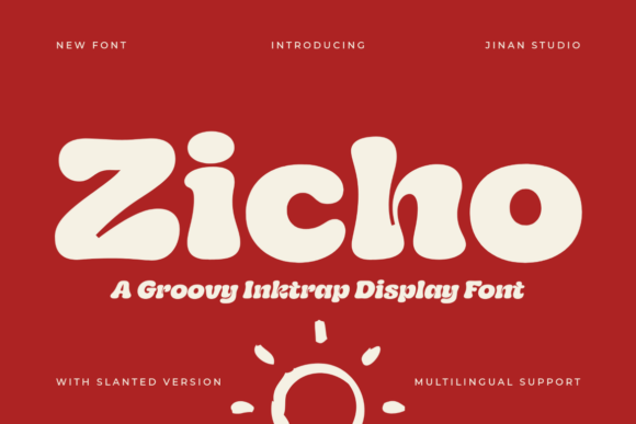 Zicho: A Groovy Display Font with Vintage Charm